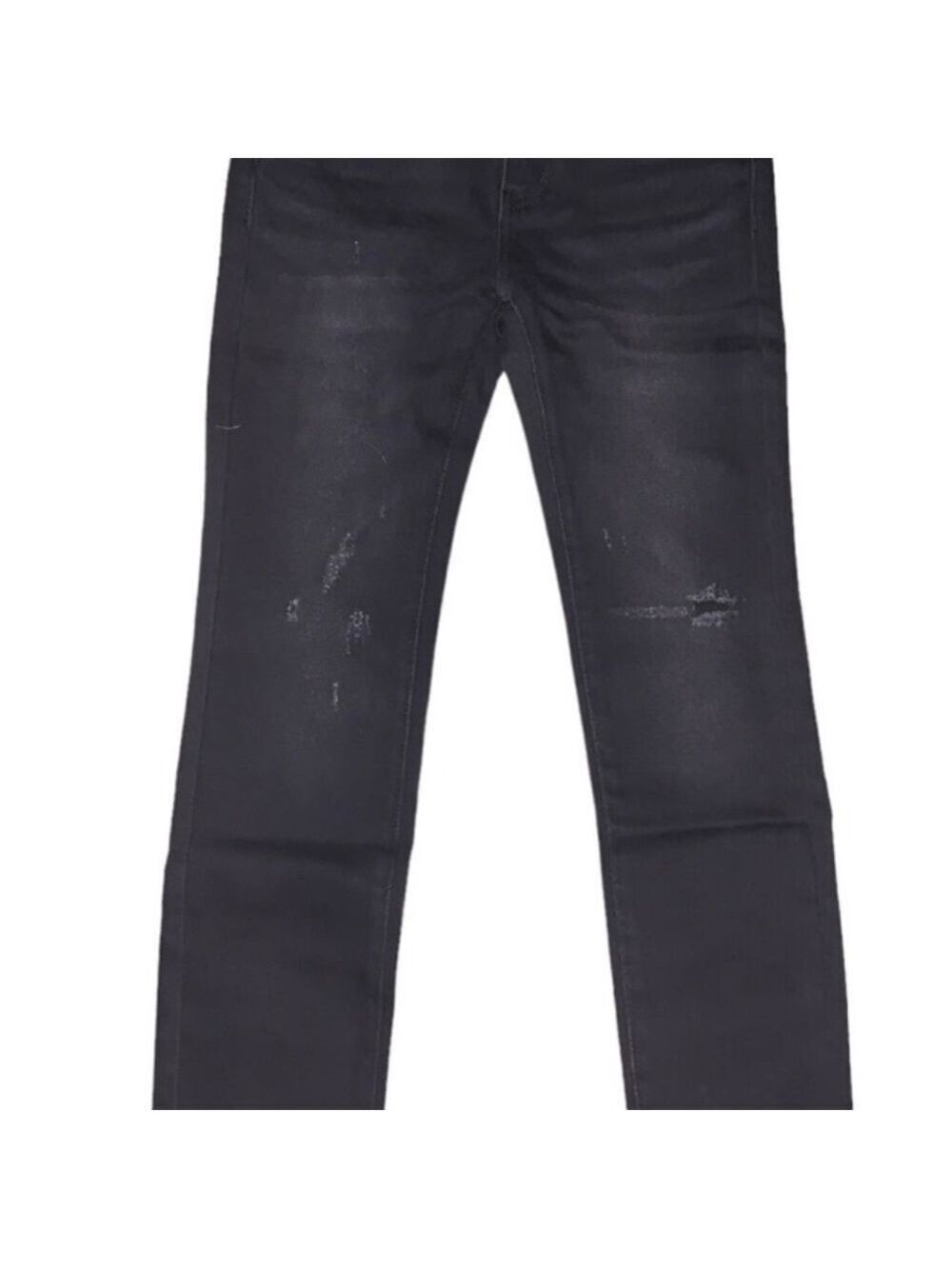 SANDRINE ROSE Black Distressed Skinny Jeans Size 27 NWT